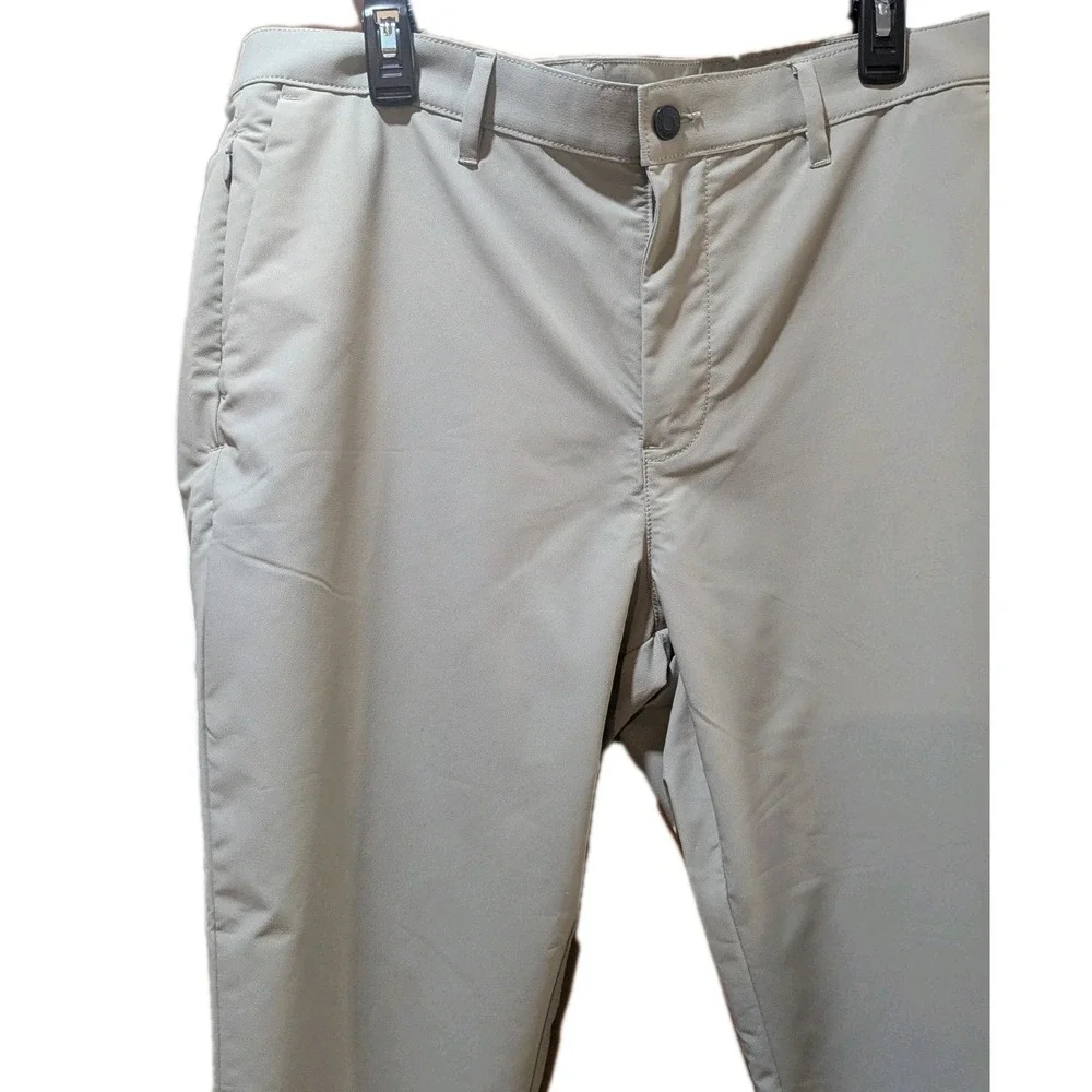 Banana Republic Motion Tech Hybrid‎ Pant Men's 36 Zip Pocket Lightweight Khaki